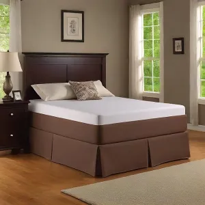 10 Inch Drop Bed Skirt Chocolate Egyptian Cotton 1000TC