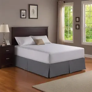 19 Inches Drop Bed Skirt Dark Grey Egyptian Cotton 1000TC