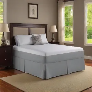 24" Inches Drop Bed Skirt Silver Grey Egyptian Cotton 1000TC