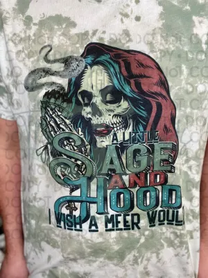 A Little Sage and Hood Top Design