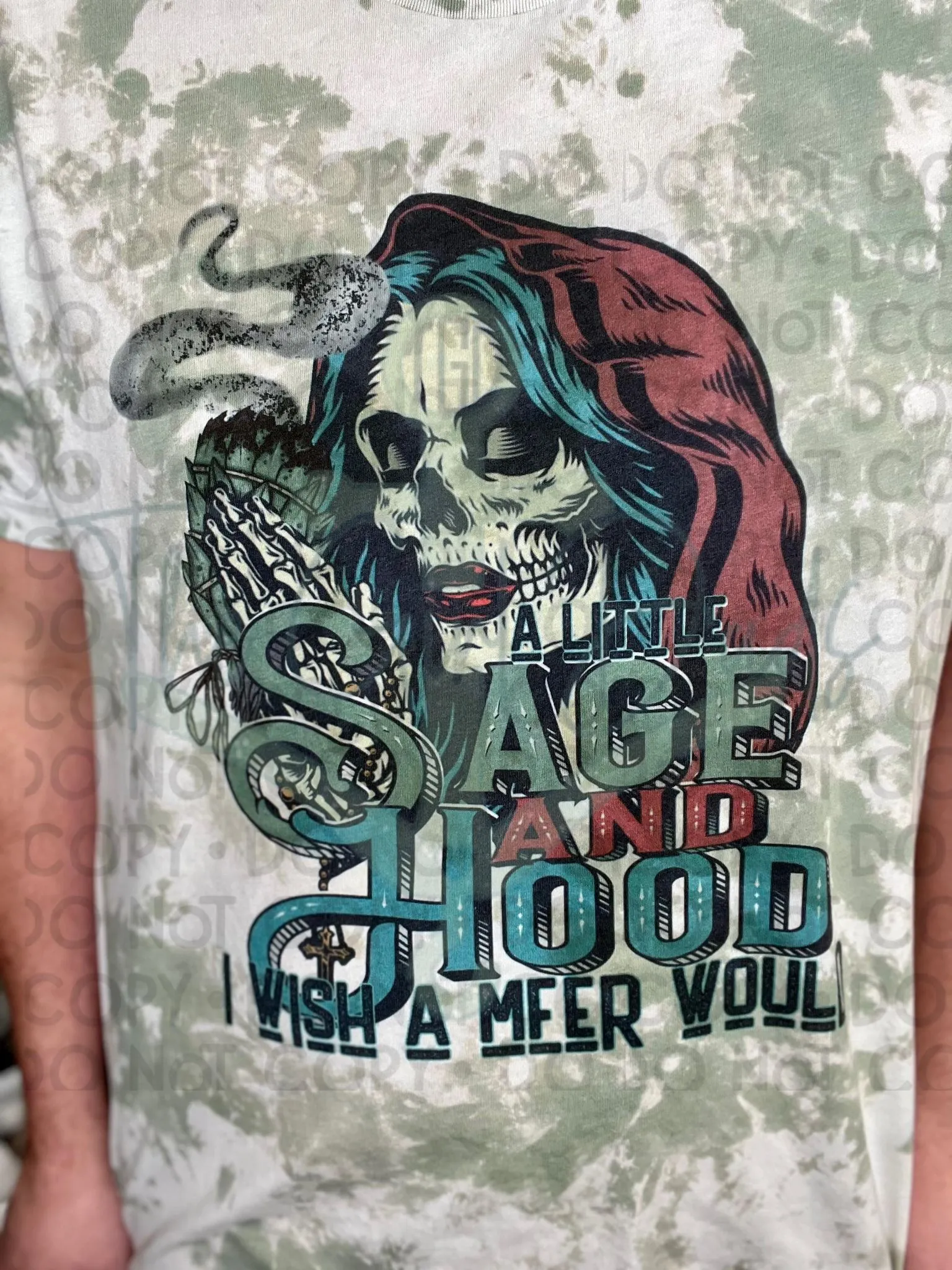 A Little Sage and Hood Top Design