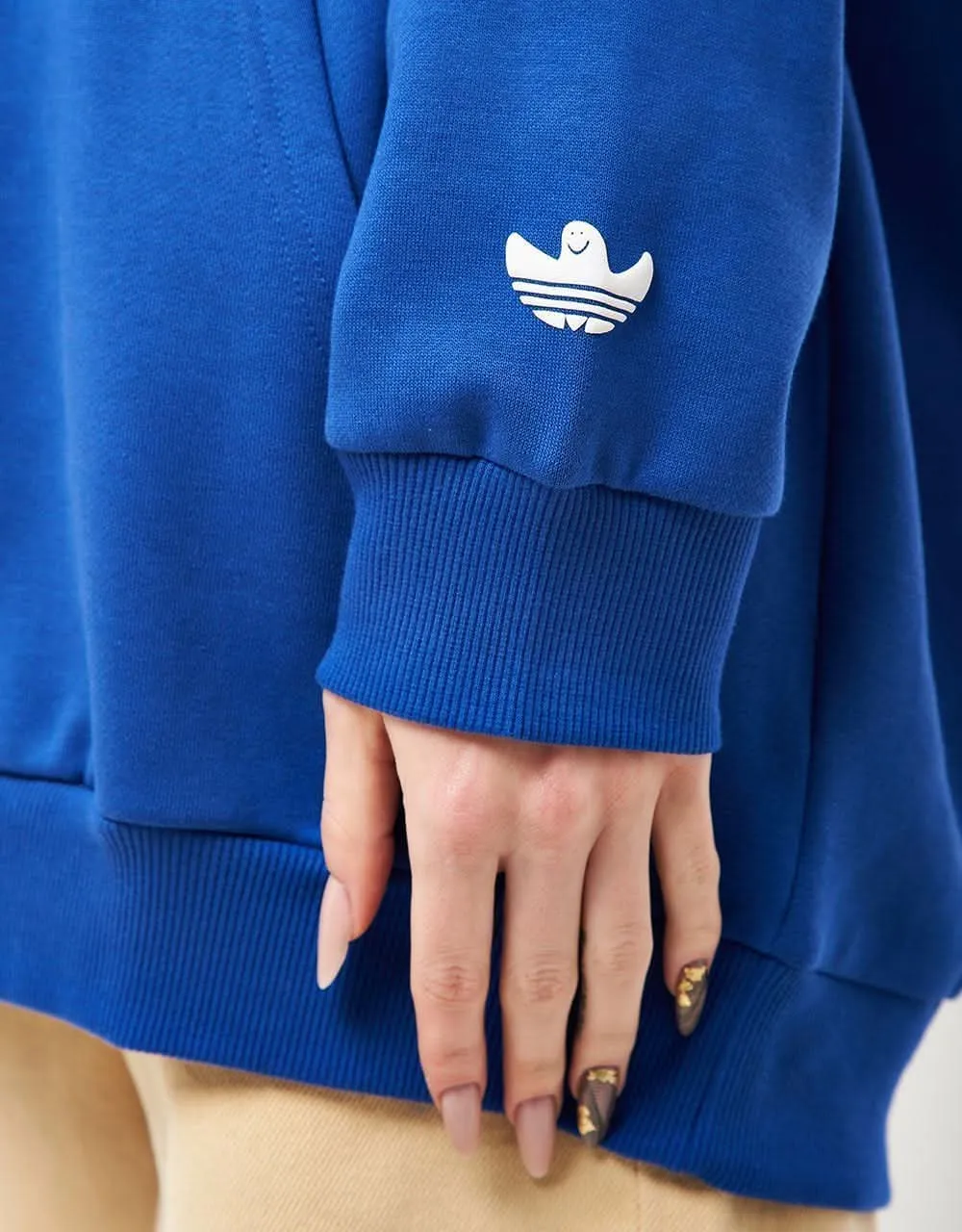 adidas Shmoofoil Monument Pullover Hoodie - Team Royal Blue/White/Black