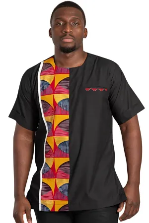 Arun Short Sleeves African Print Men Shirt