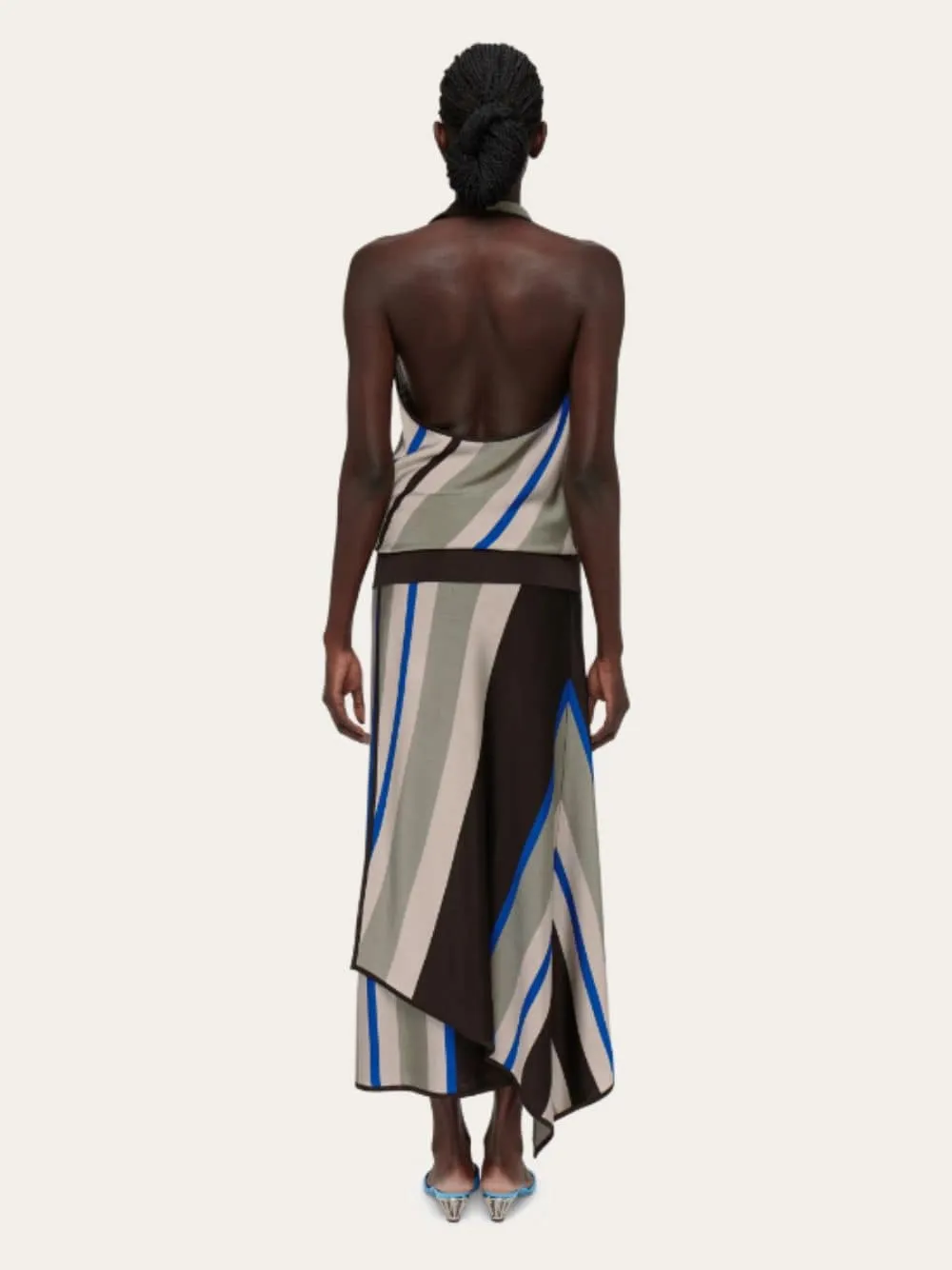 Asymmetric Knitted Dress