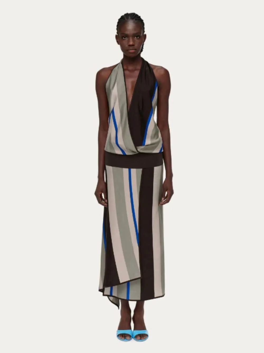 Asymmetric Knitted Dress