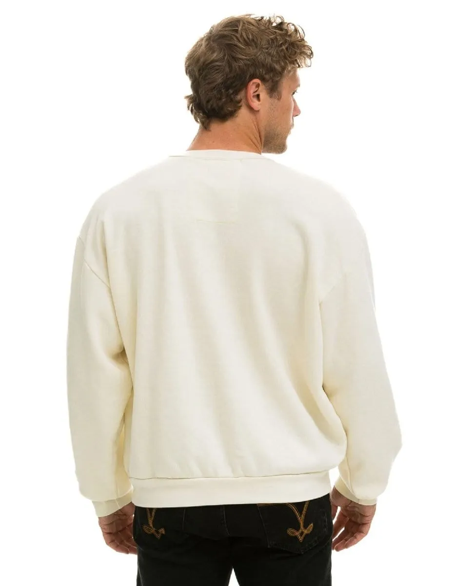 Aviator Nation Logo Sweatshirt Relaxed Vintage White