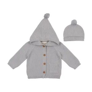 Baby Boy Sweater   Hat | Light Blue | Mema Knits | SS25