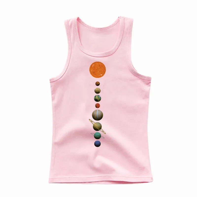 Baby Girl Solar System Space Tees