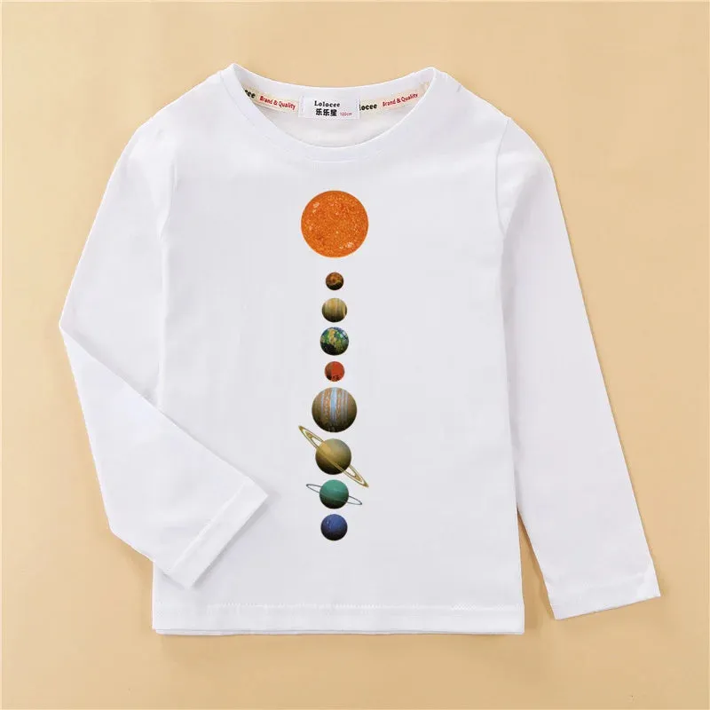 Baby Girl Solar System Space Tees
