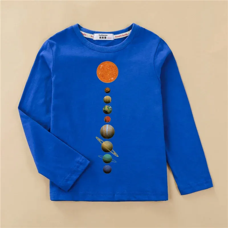 Baby Girl Solar System Space Tees