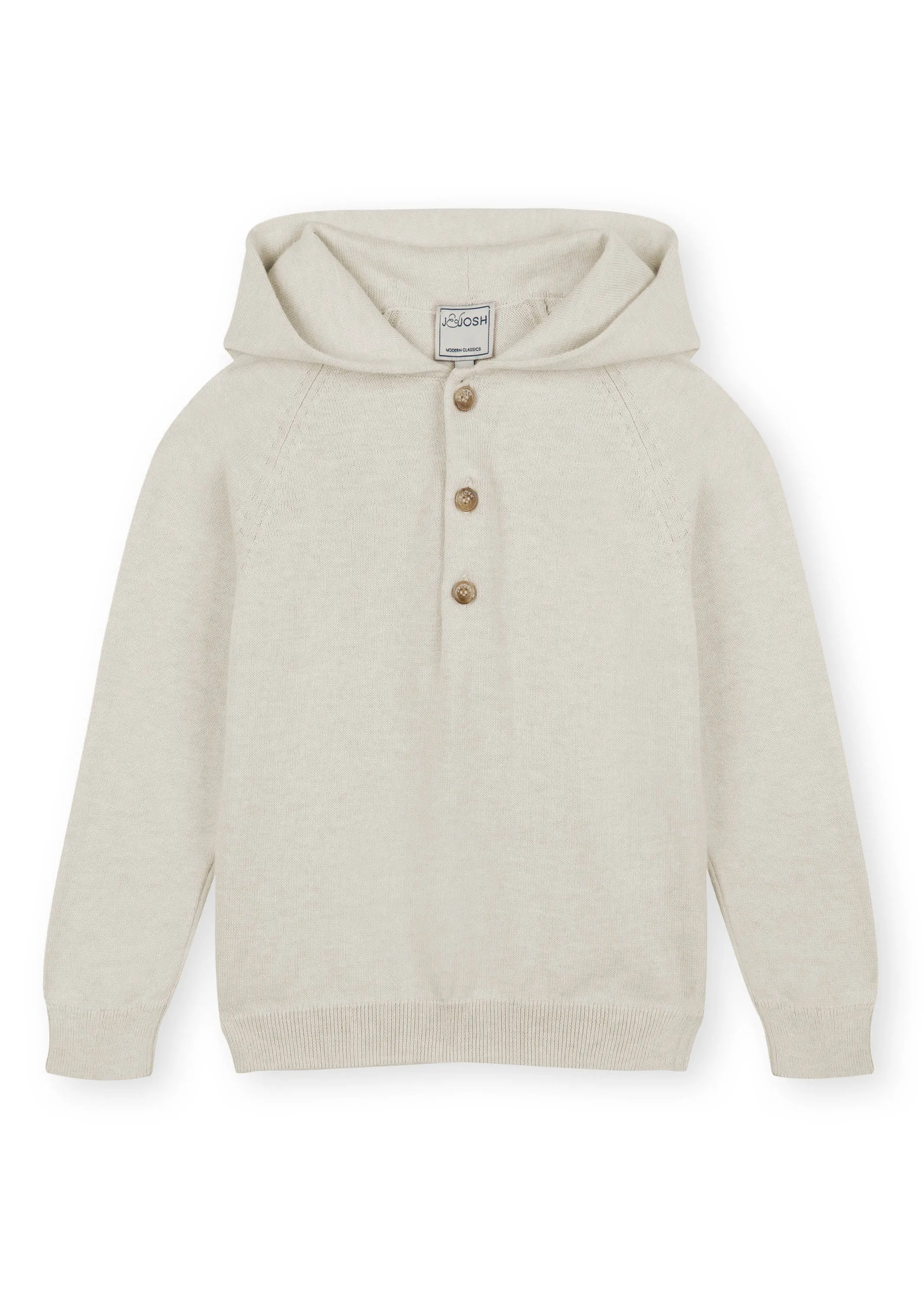Beige Cotton Hoodie