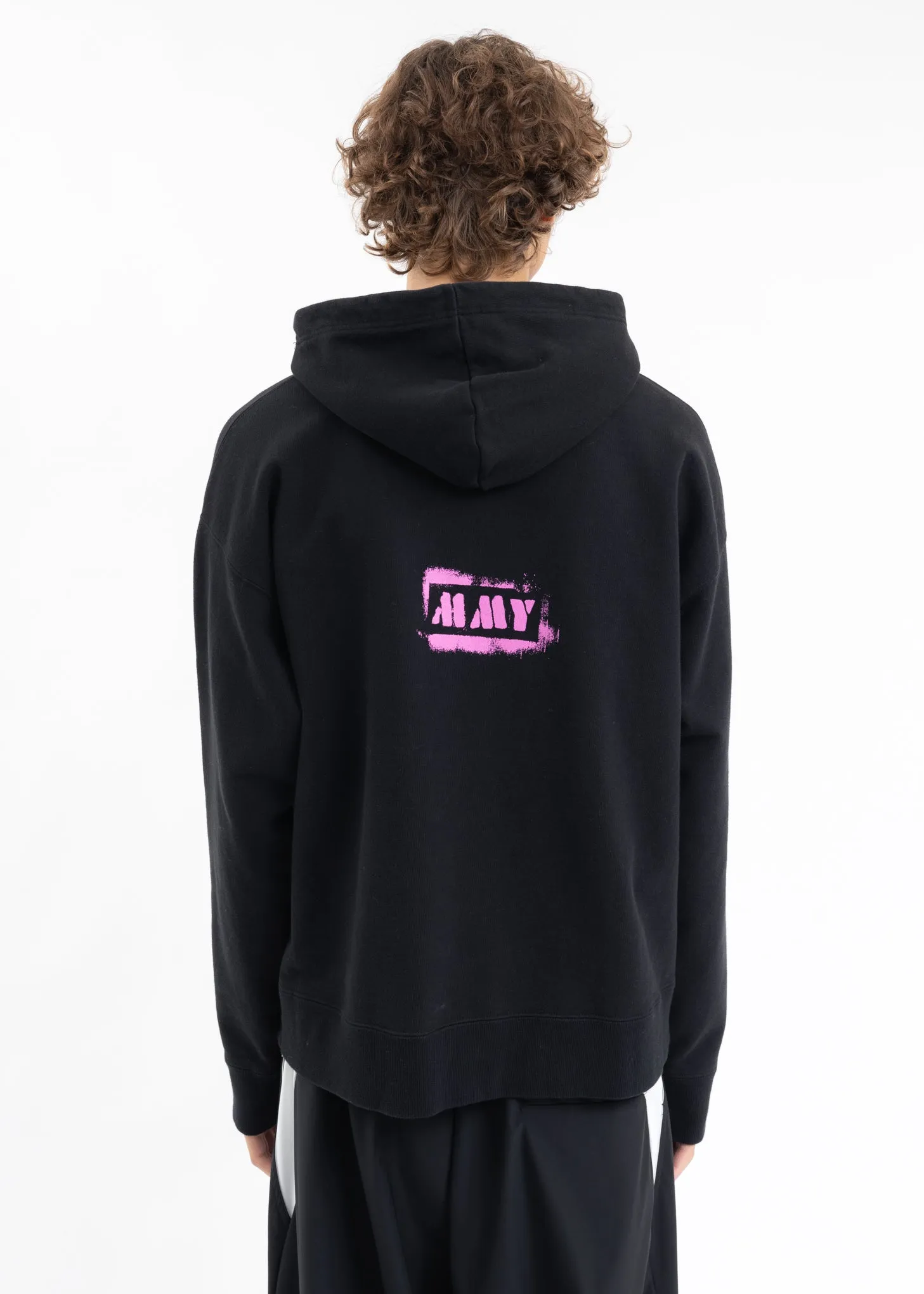 Black Bear Printed Hoodie
