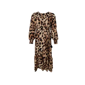 Black Colour Luna Wrap Dress