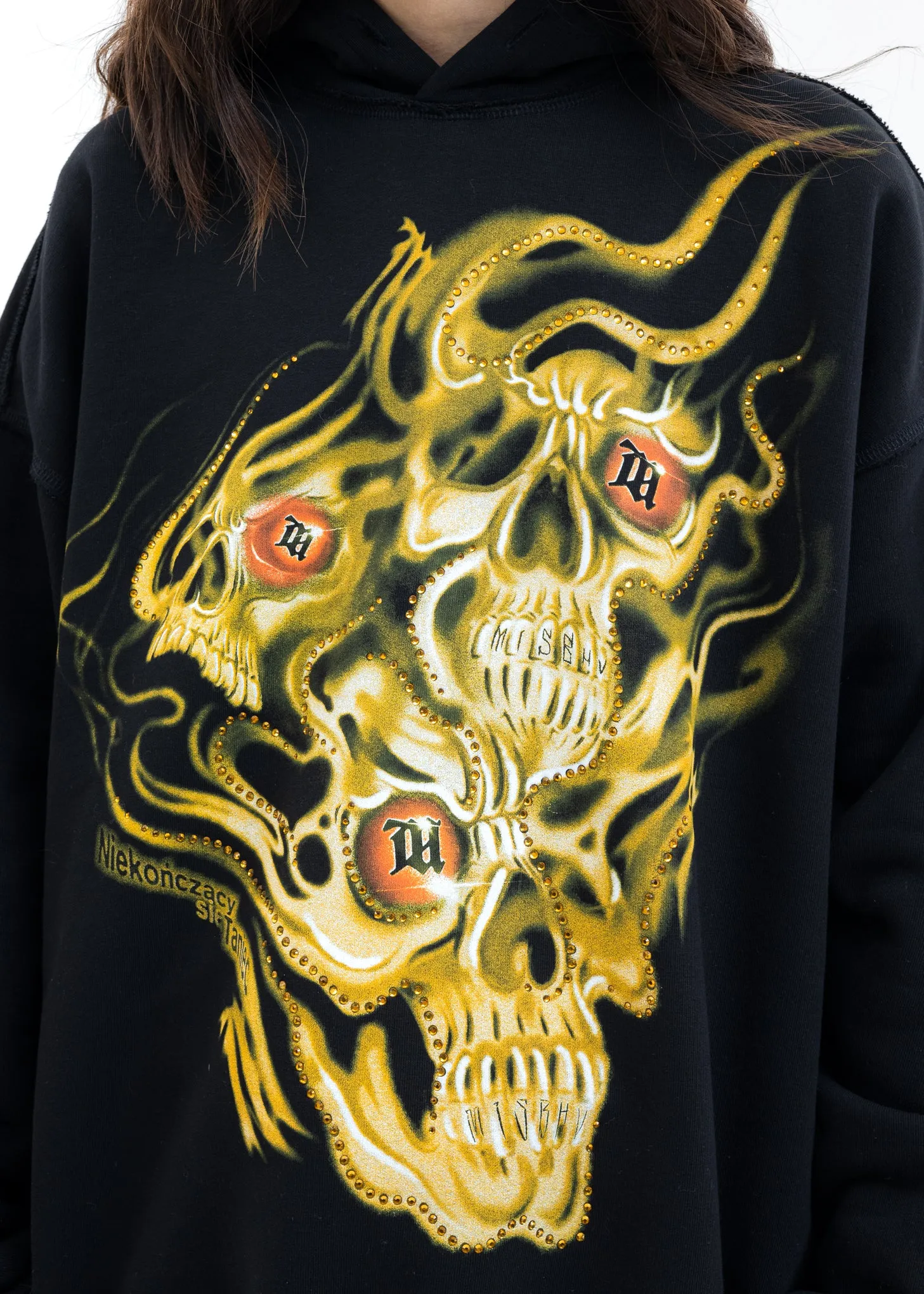Black DRUMS OF DEATH Hoodie