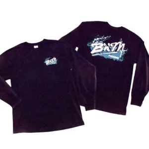 BLACK LONG SLEEVE SPLASH TEES