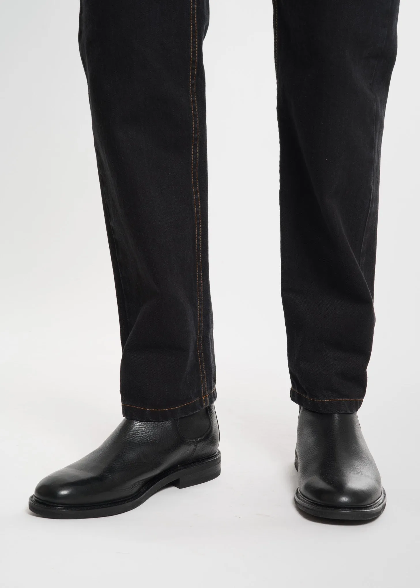 Black Stonewash Western Jeans