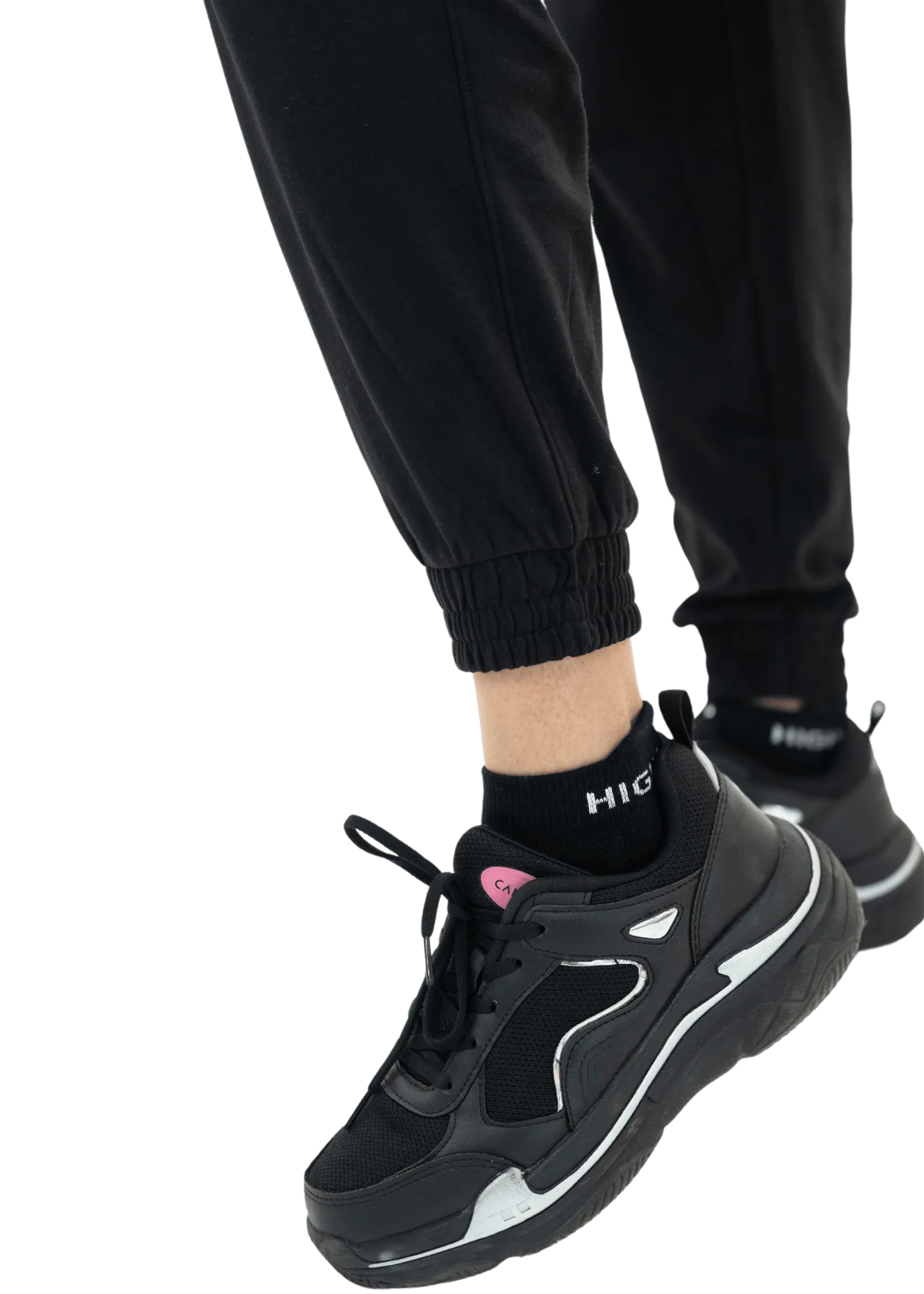 Black Utility Cargo Joggers