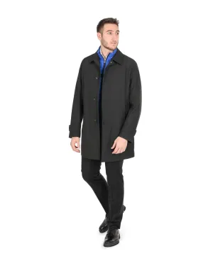 Boss by Hugo Boss Men's Sophisticated Black Overcoat 50449192 001