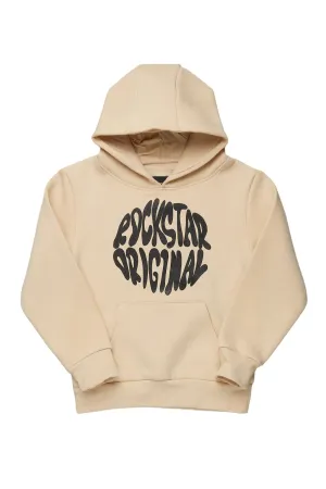 Boys Thierry Beige Graphic Hoodie