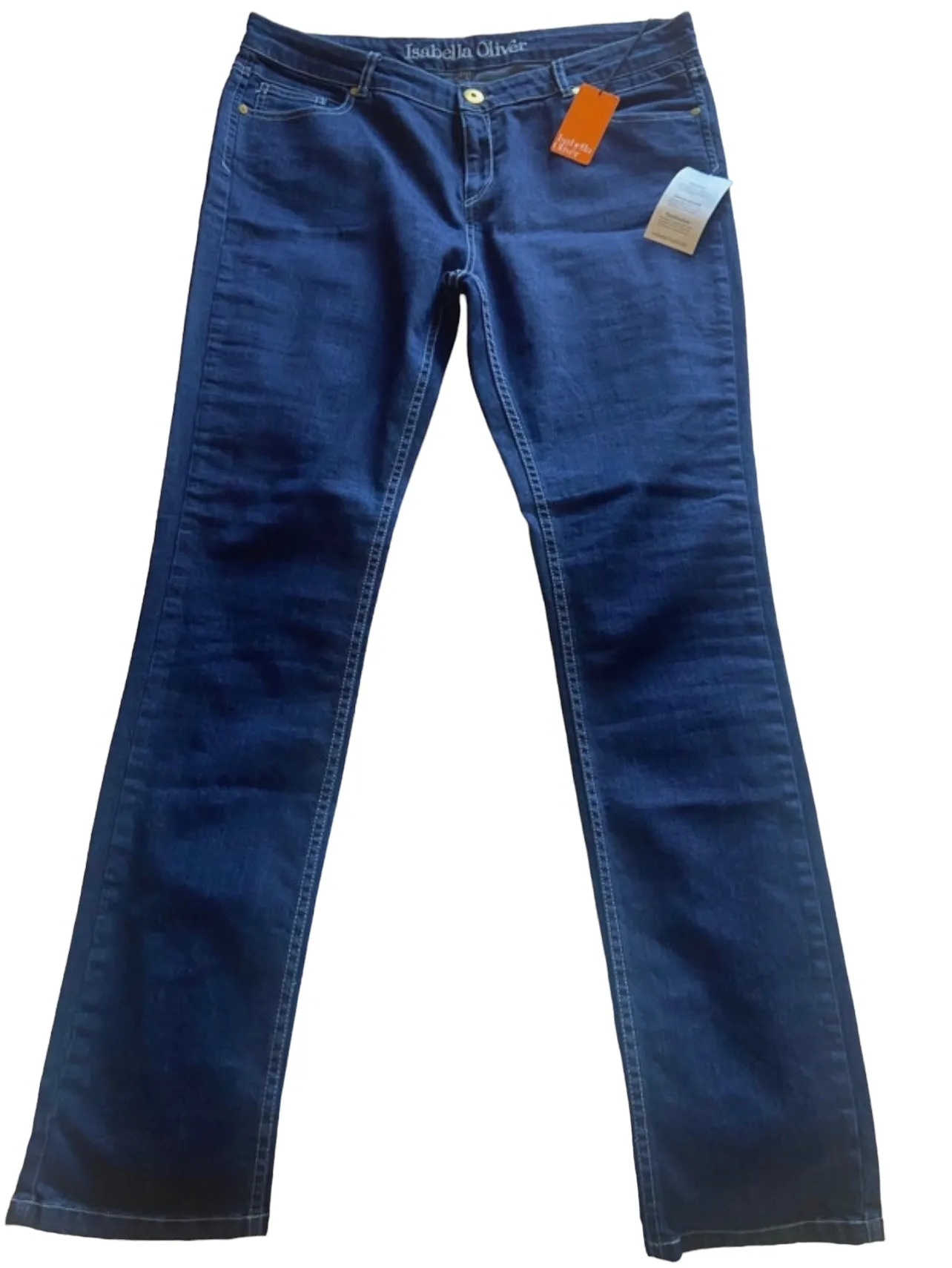 Brand New Isabella Oliver The Skinny Jean Under Bump Indigo Blue - Size Maternity UK W33 R