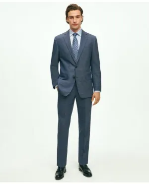 Brooks Brothers Men's Explorer Collection Regent Fit Merino Wool Suit Jacket Blue