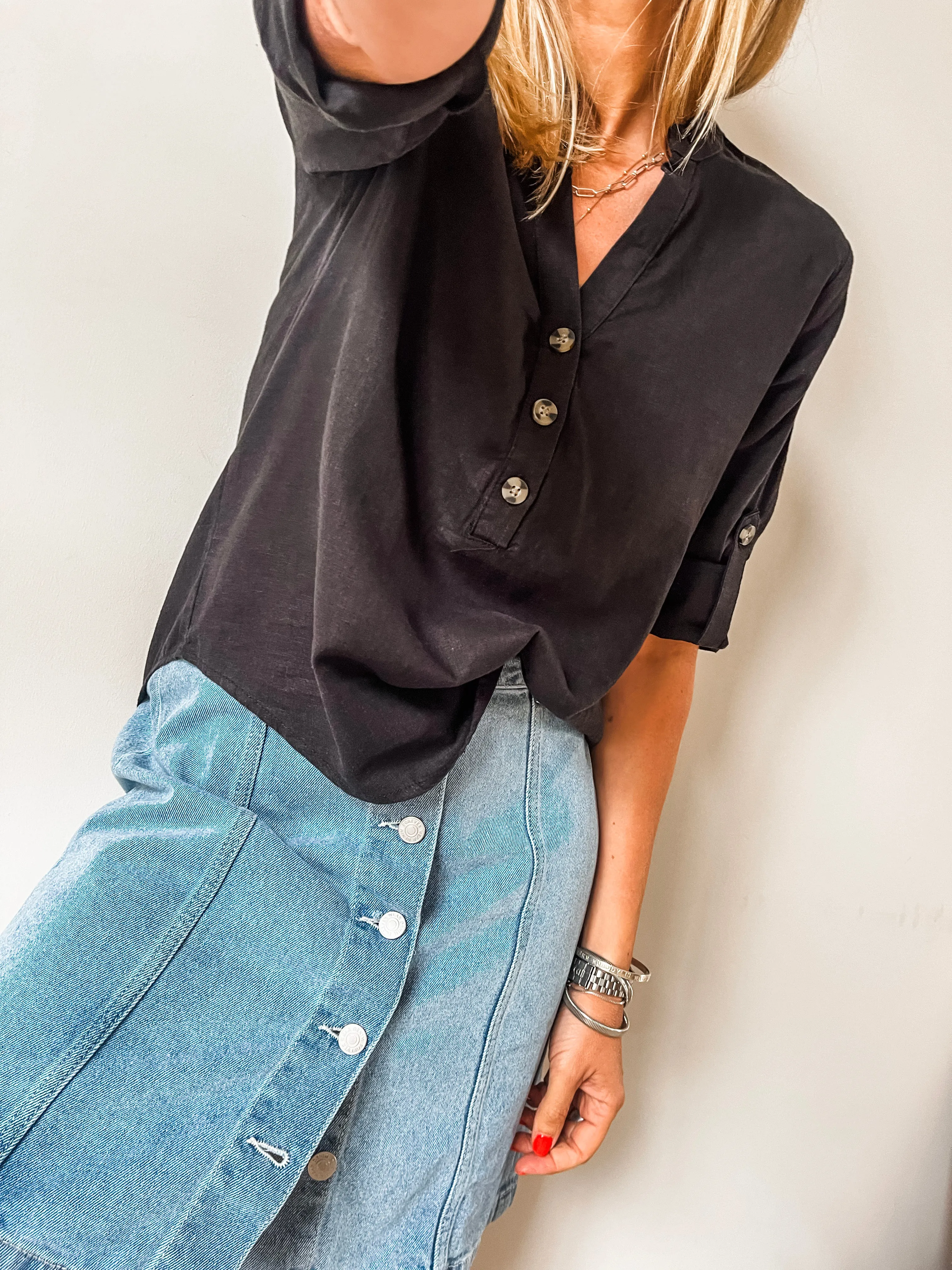 b.young Kristy Denim Skirt PREMIUM BRAND
