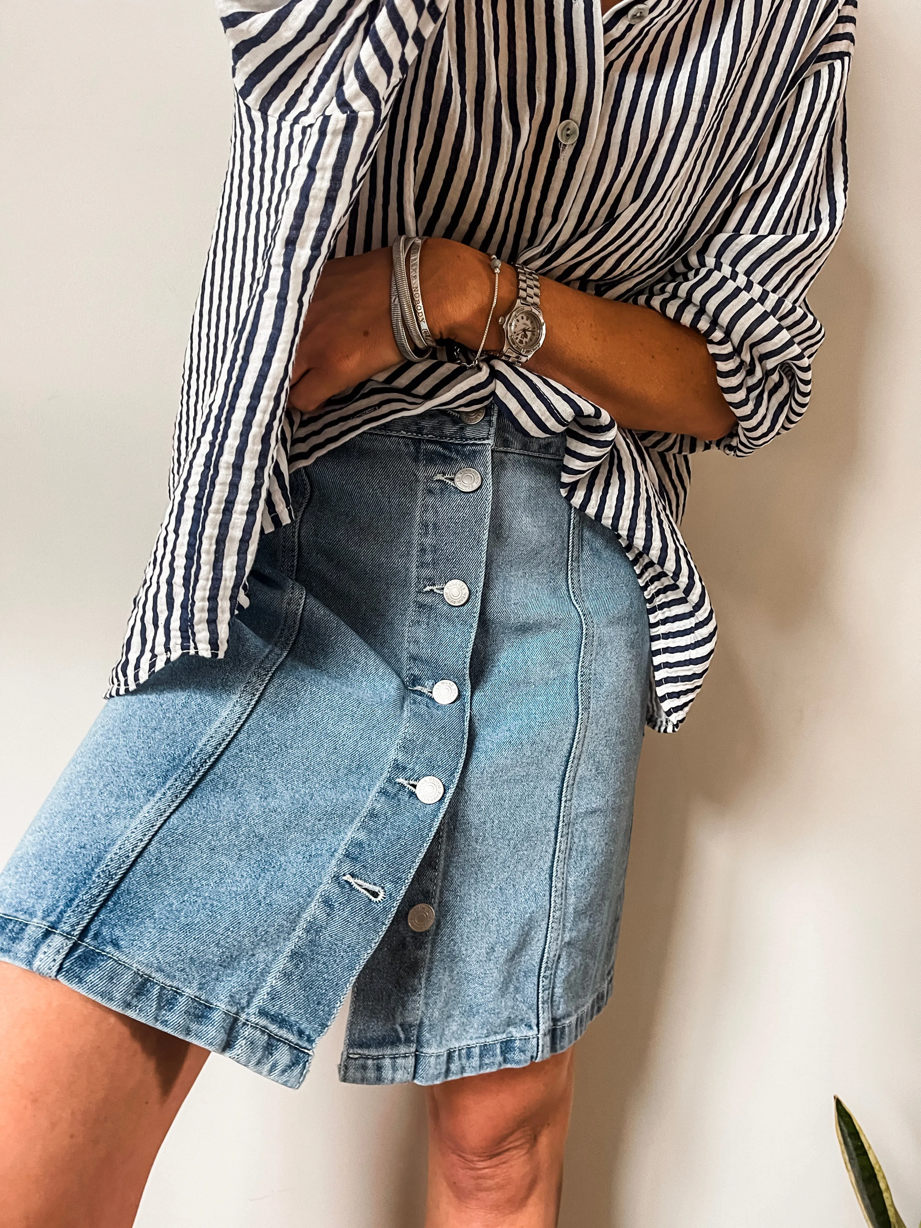 b.young Kristy Denim Skirt PREMIUM BRAND