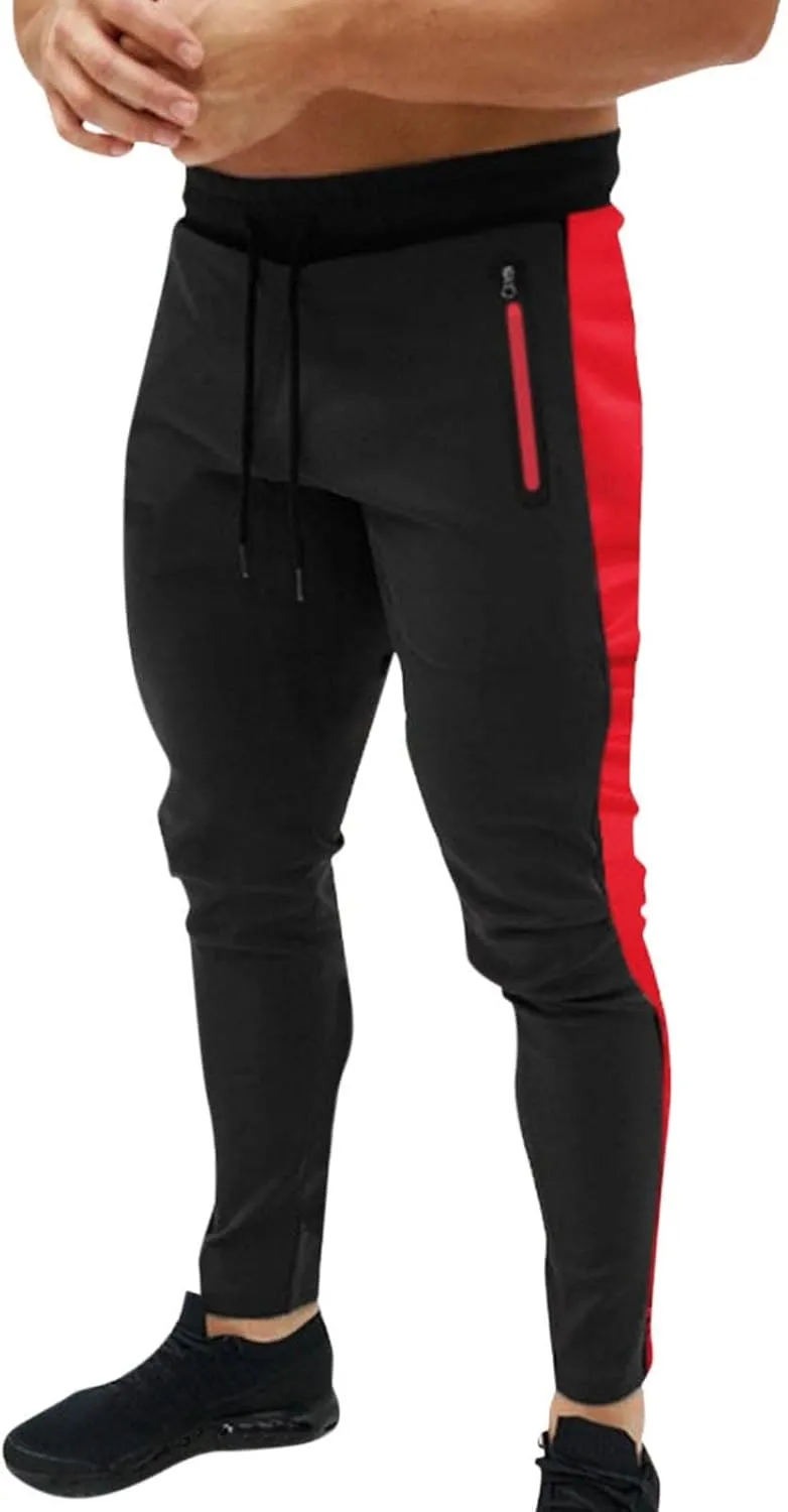 Cargo Pants for Men Joggers Elastic Waist Straight Leg Trousers Workout Jogger Pants with Pockets Sweatpants for Men