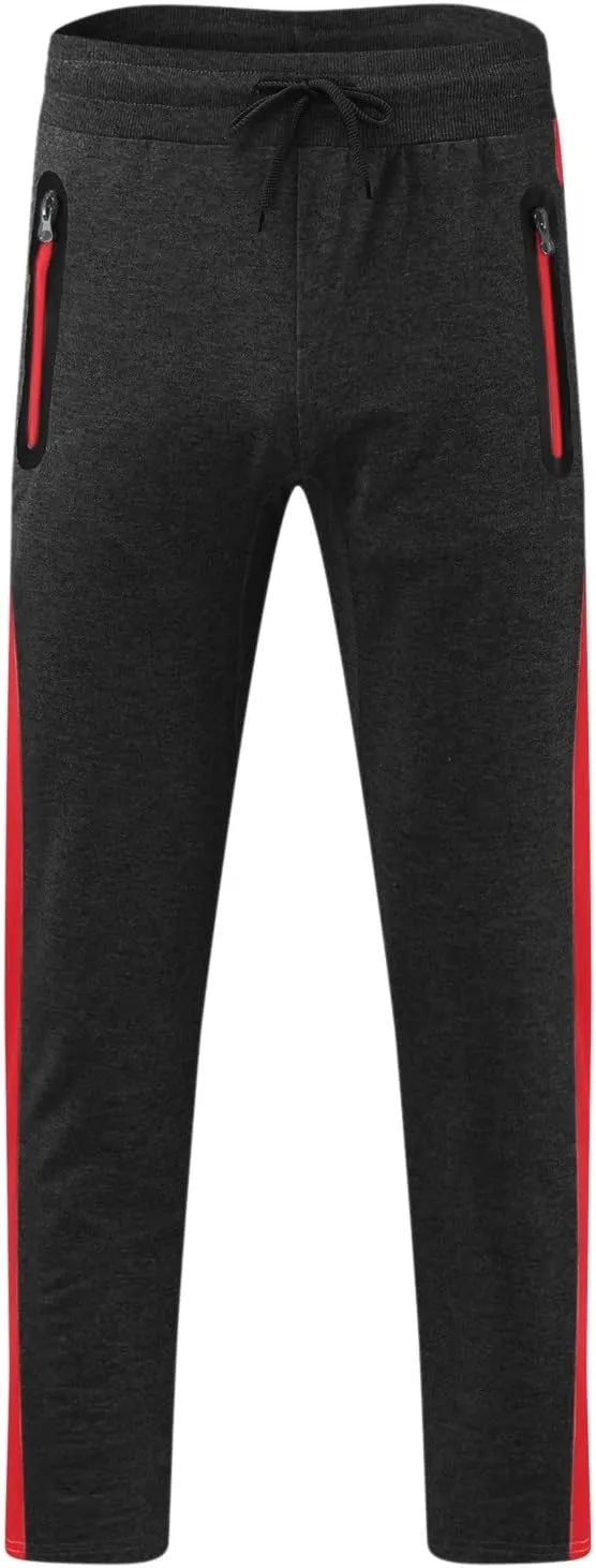 Cargo Pants for Men Joggers Elastic Waist Straight Leg Trousers Workout Jogger Pants with Pockets Sweatpants for Men