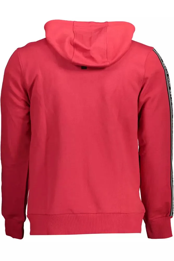 Cavalli Class Red Cotton Men Sweater