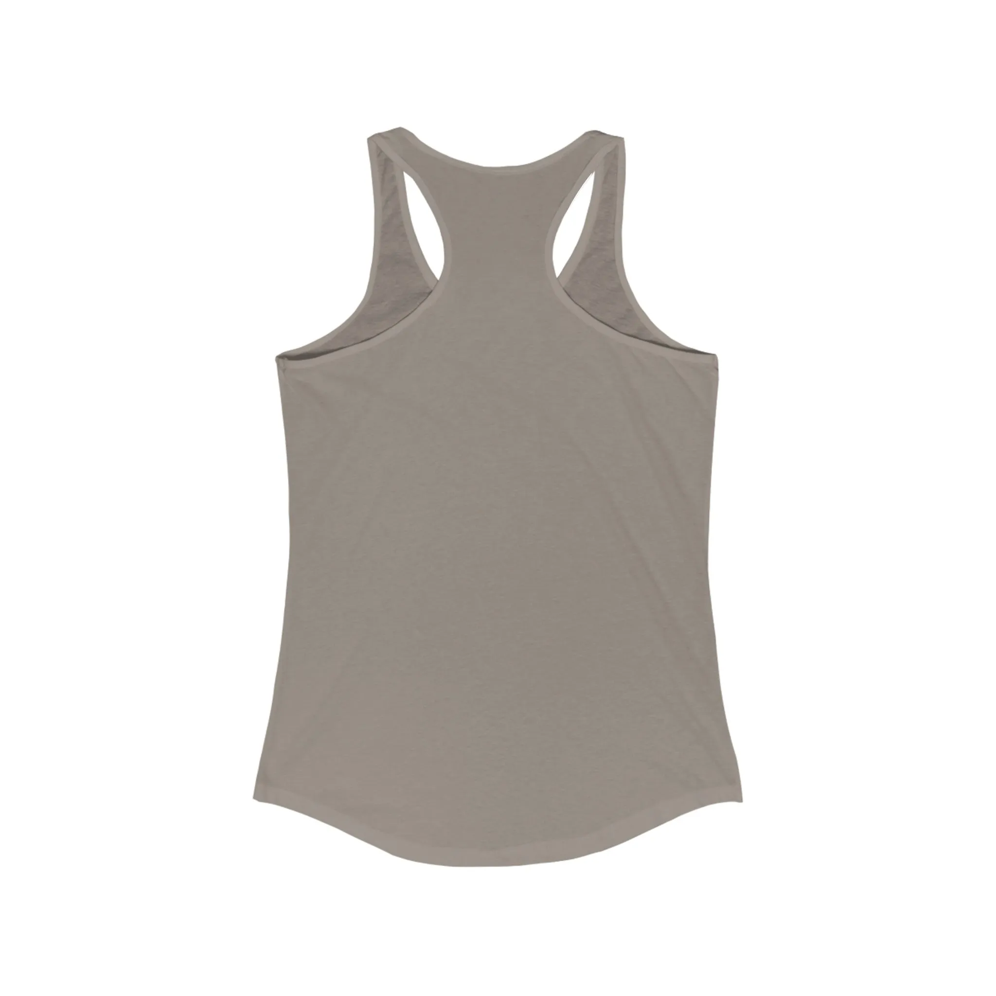 Classic Logo Racer Back Tank Top (BEST SELLER) - Women's Ideal Racerback Tank - Classic Light Logo - Plain Back