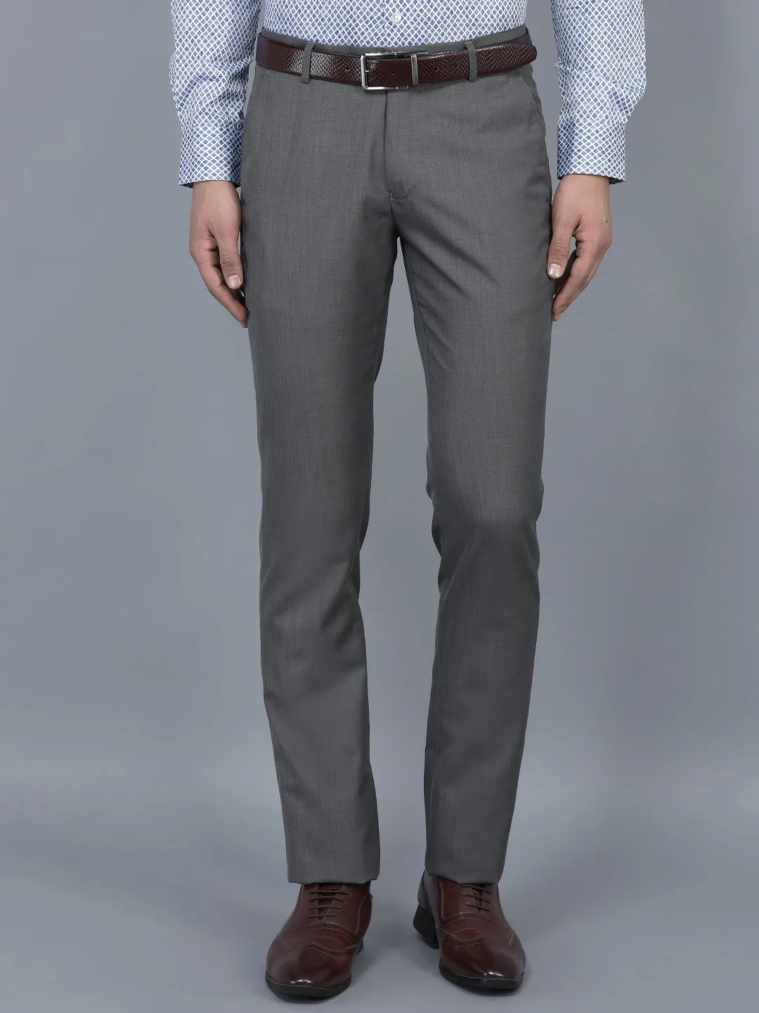 Cobb Dark Grey Ultra Fit Formal Trouser