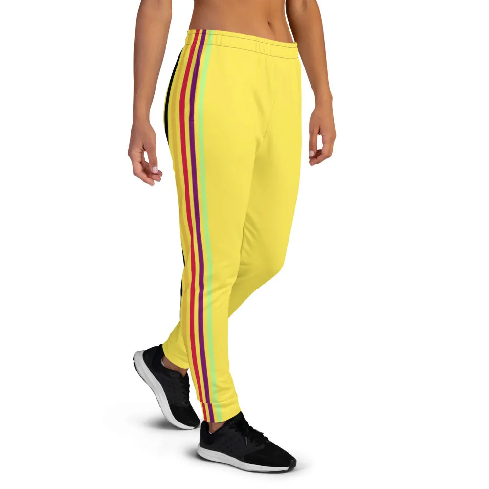 Colorful stripes yellow Joggers.