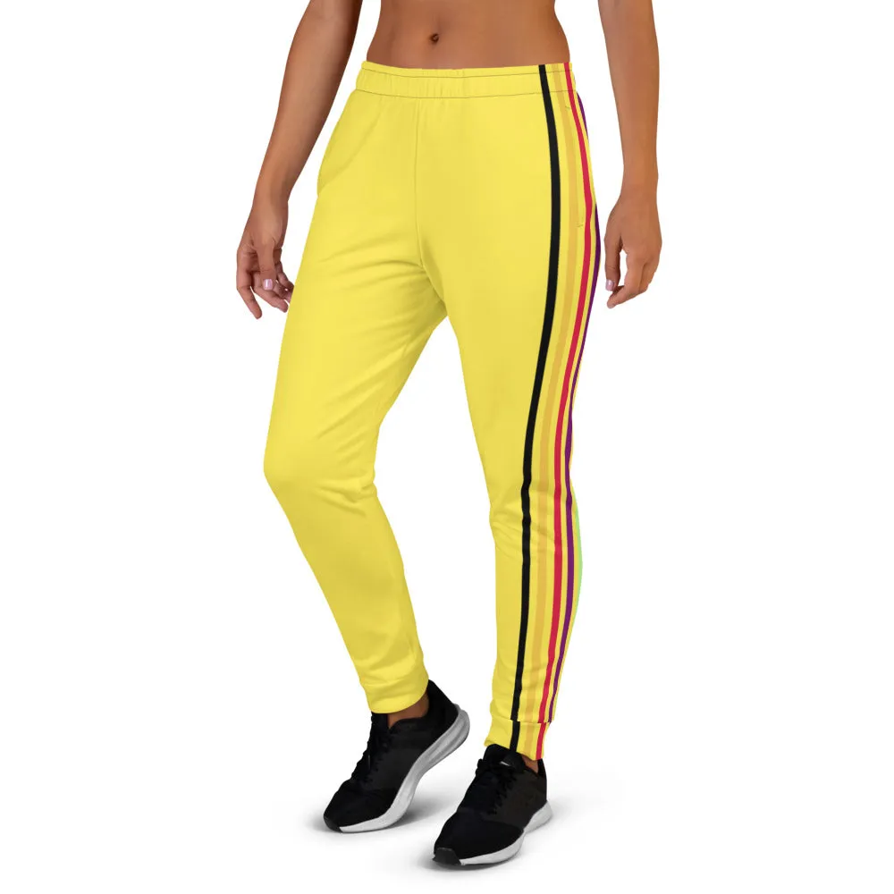 Colorful stripes yellow Joggers.