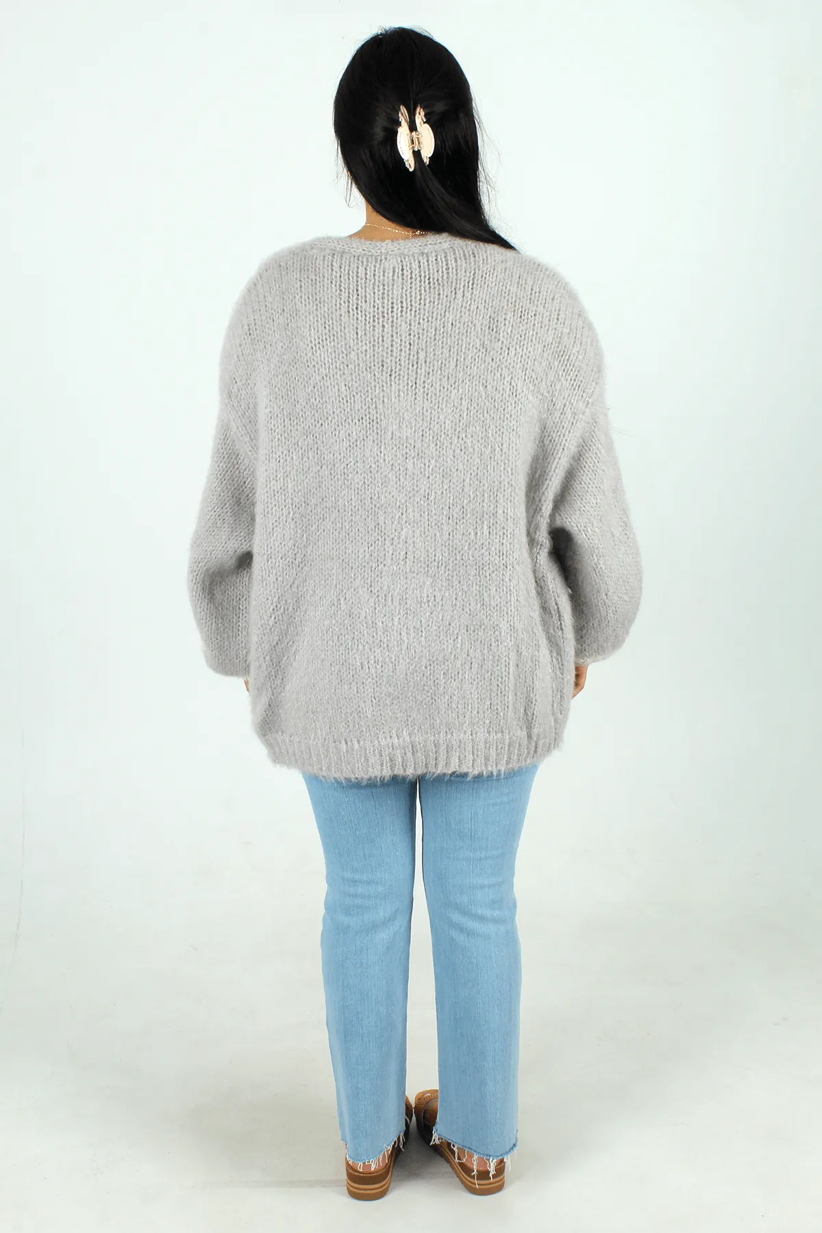 Contrast Sleeve Cardigan