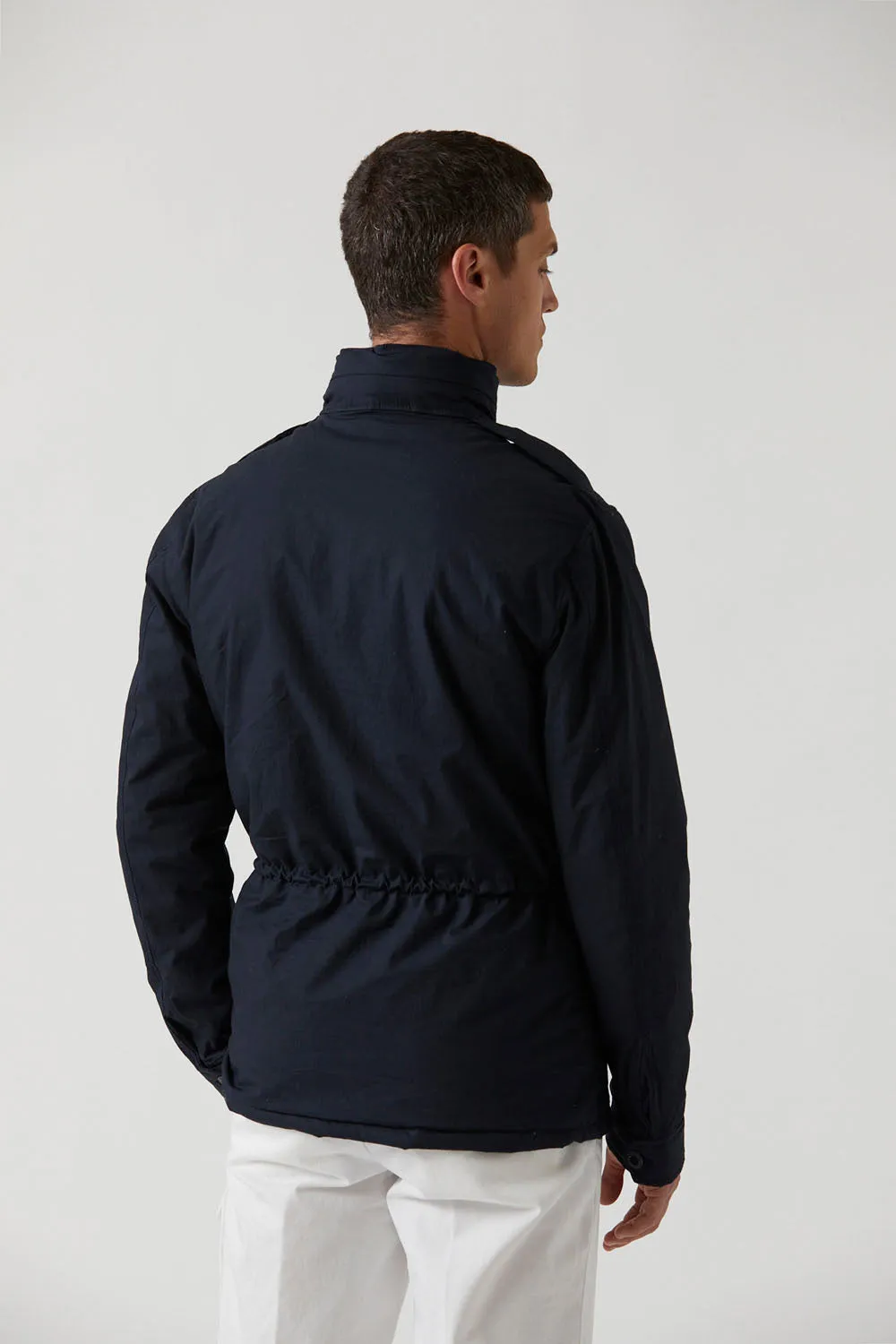 Cotton poplin padded field jacket