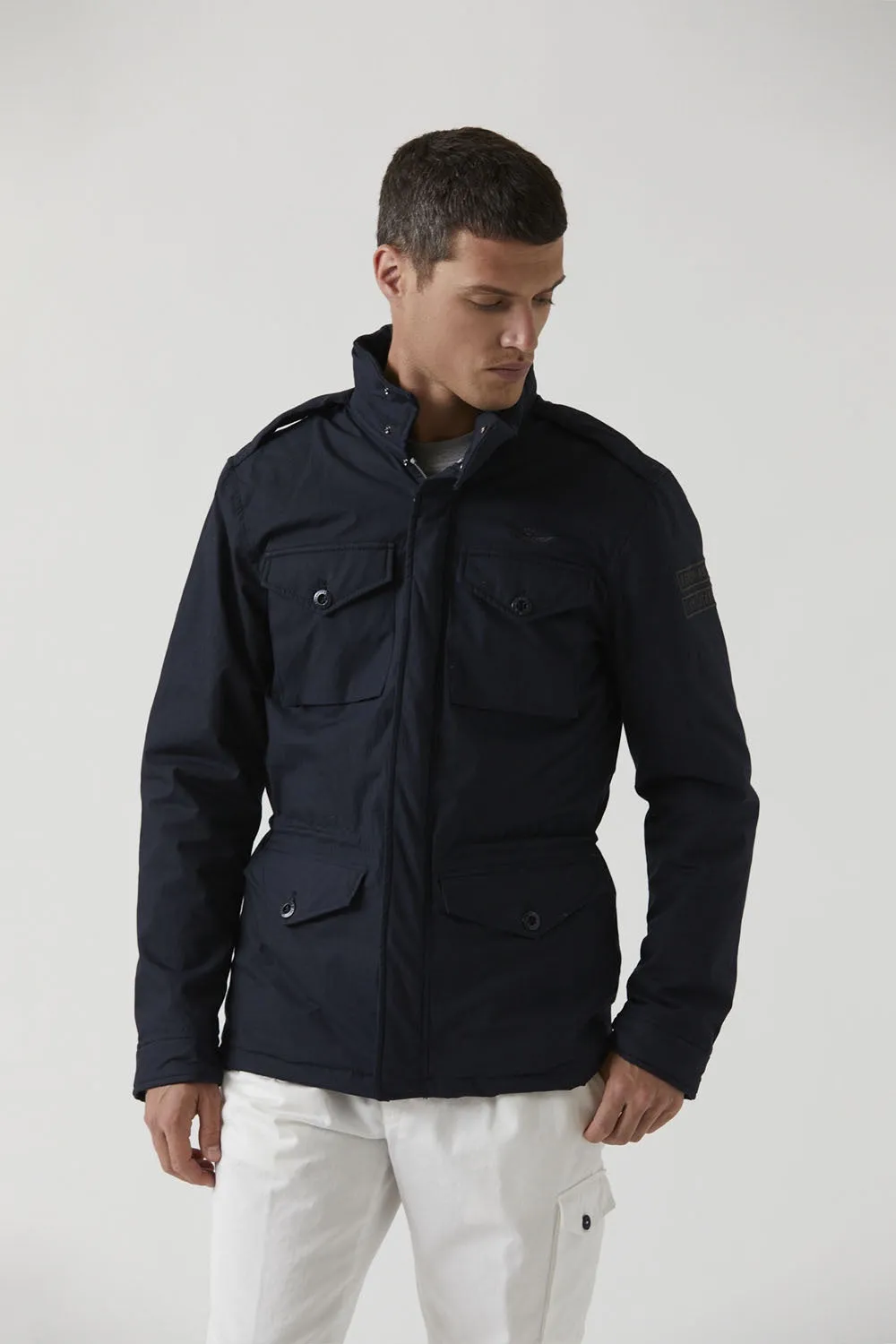 Cotton poplin padded field jacket