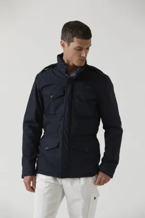 Cotton poplin padded field jacket