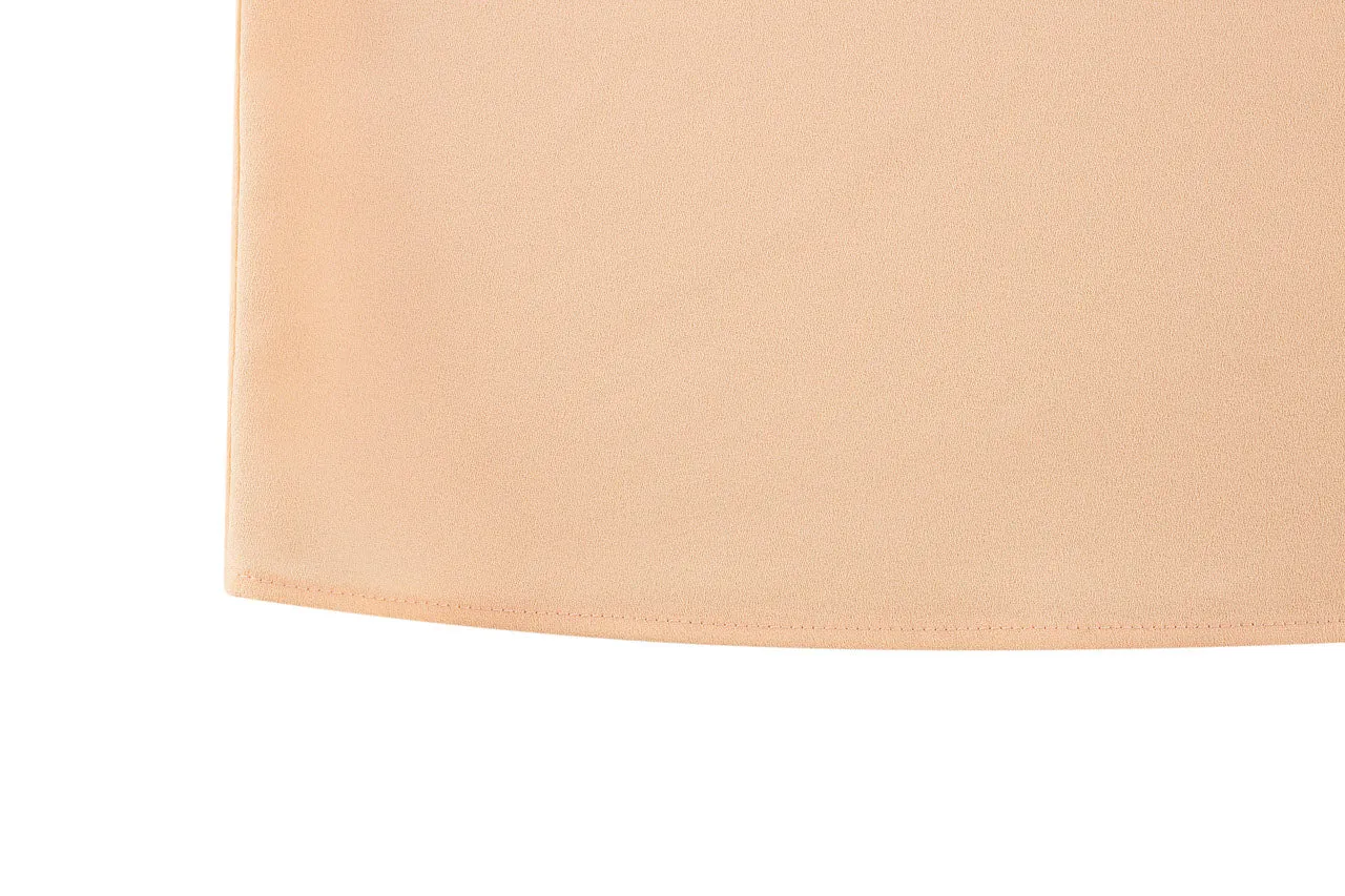 Crepe Shirt Collar Blouse with Detachable Scarf
