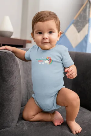 Critically Cute Unicorn Onesie | D&D Inspired Baby Clothing | Adorable Fantasy Themed Infant Wear