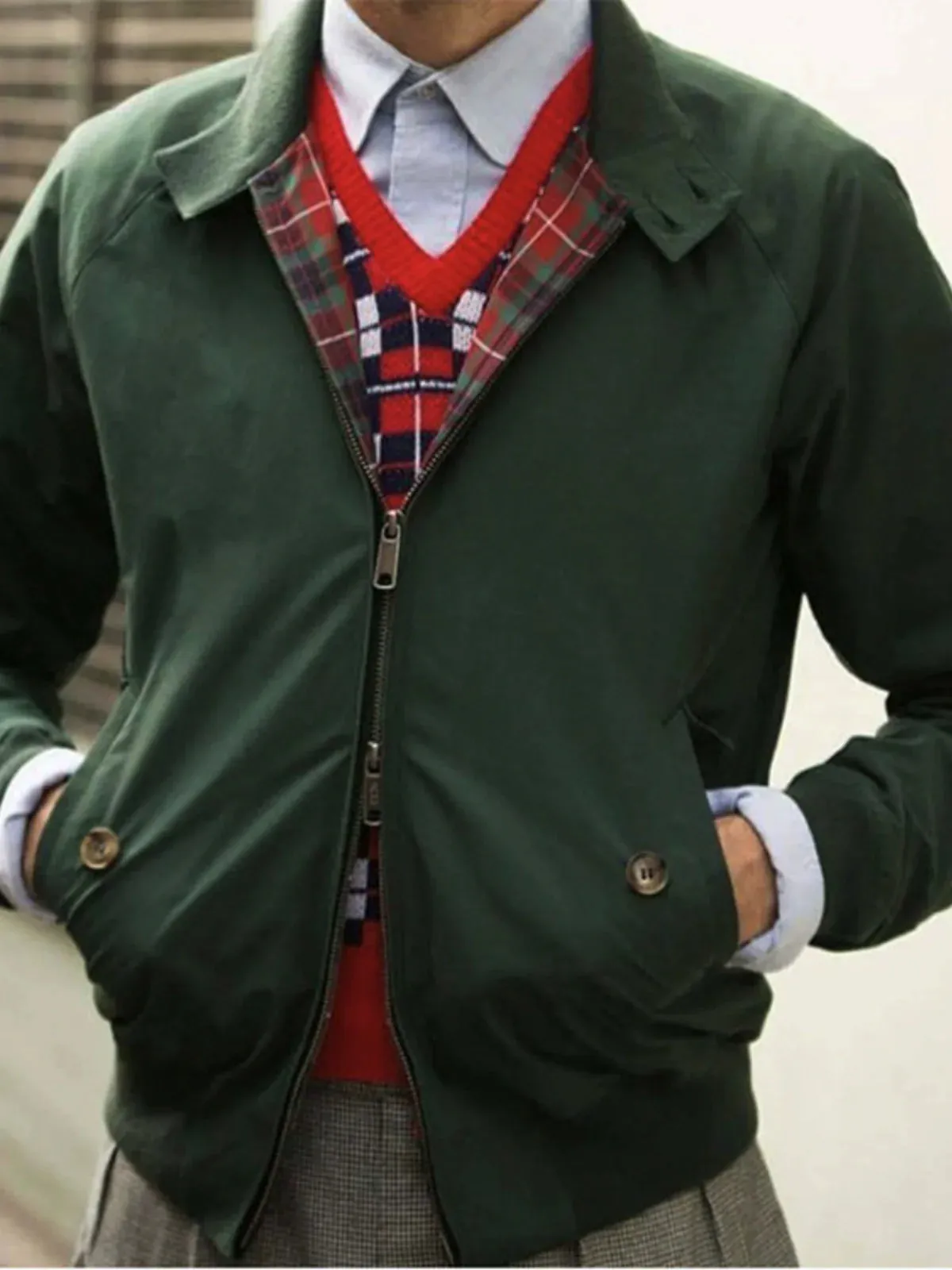 Cropped Harrington Jacket