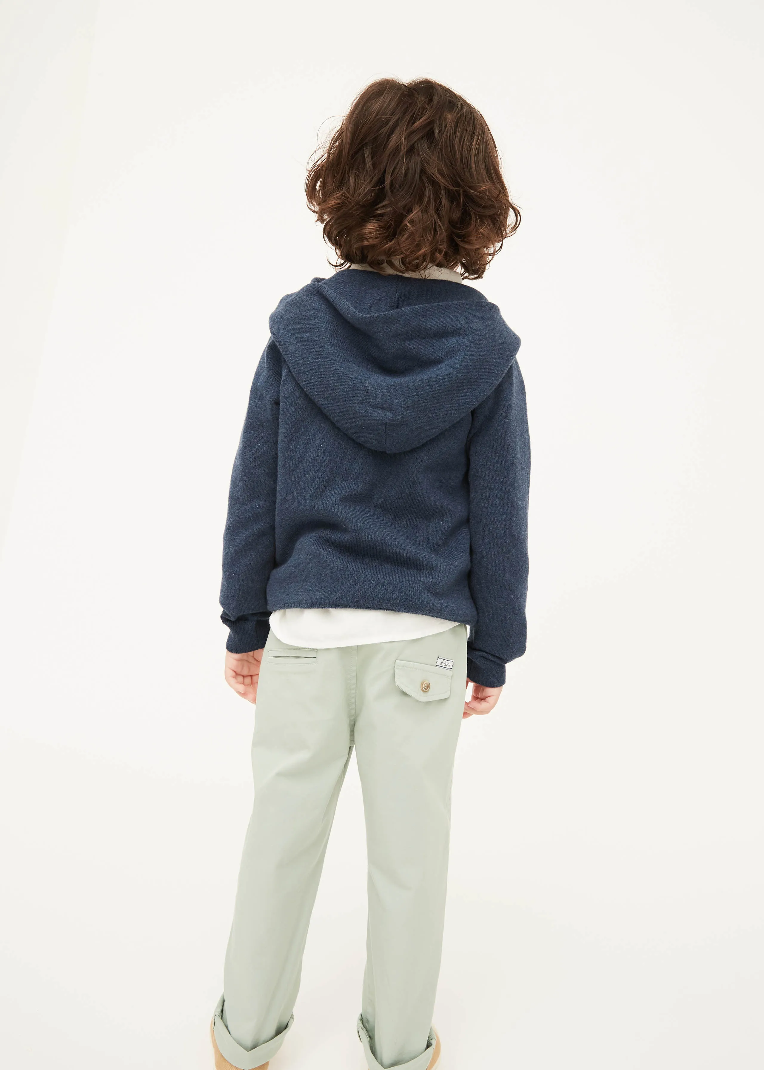 Dark Denim Cotton Hoodie