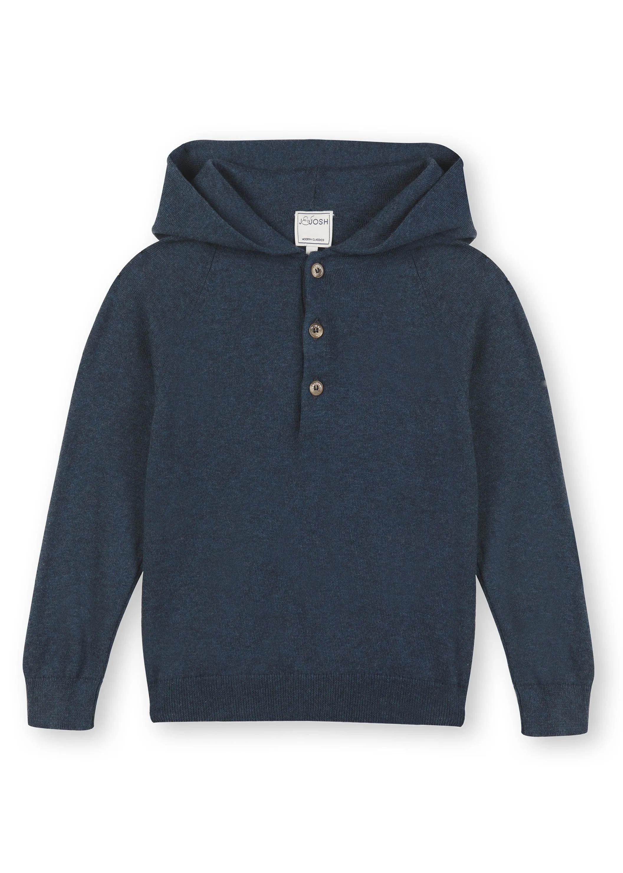 Dark Denim Cotton Hoodie