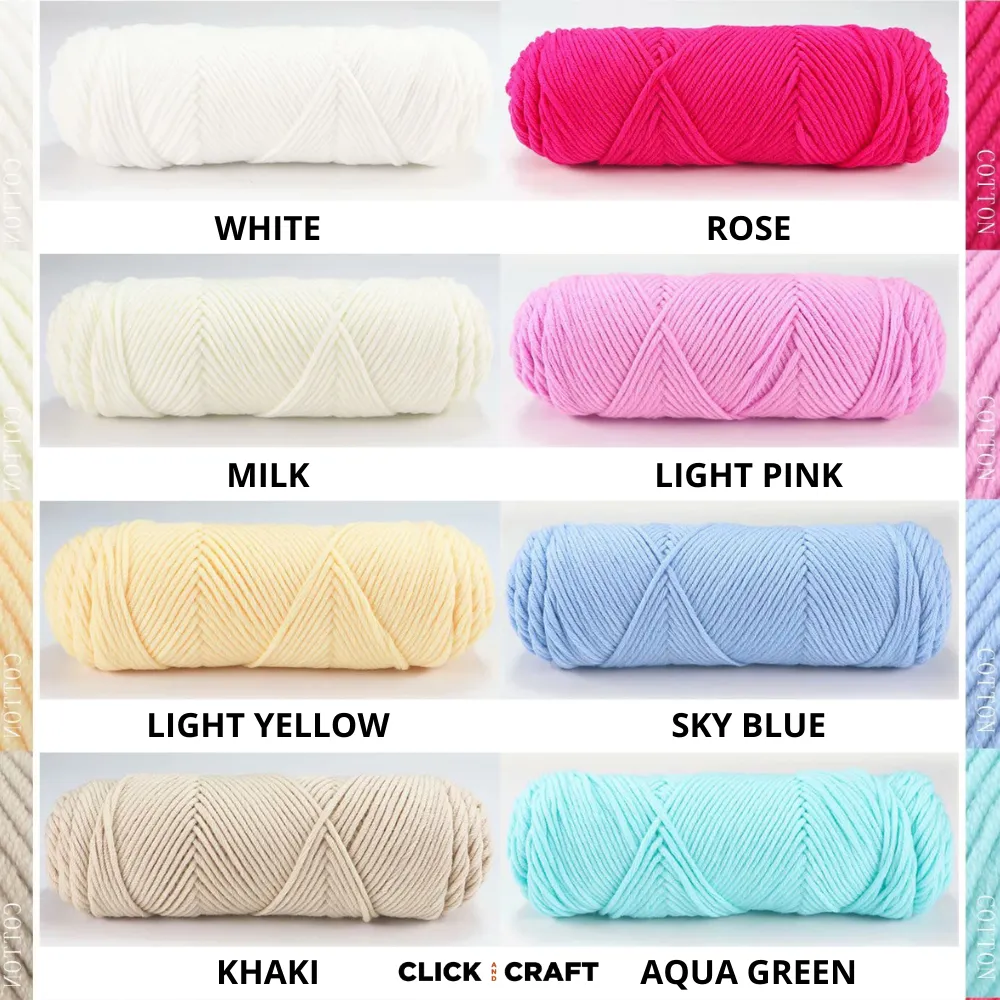 Dark Grey Knitting Cotton Yarn | 8-ply Light Worsted Double Knitting