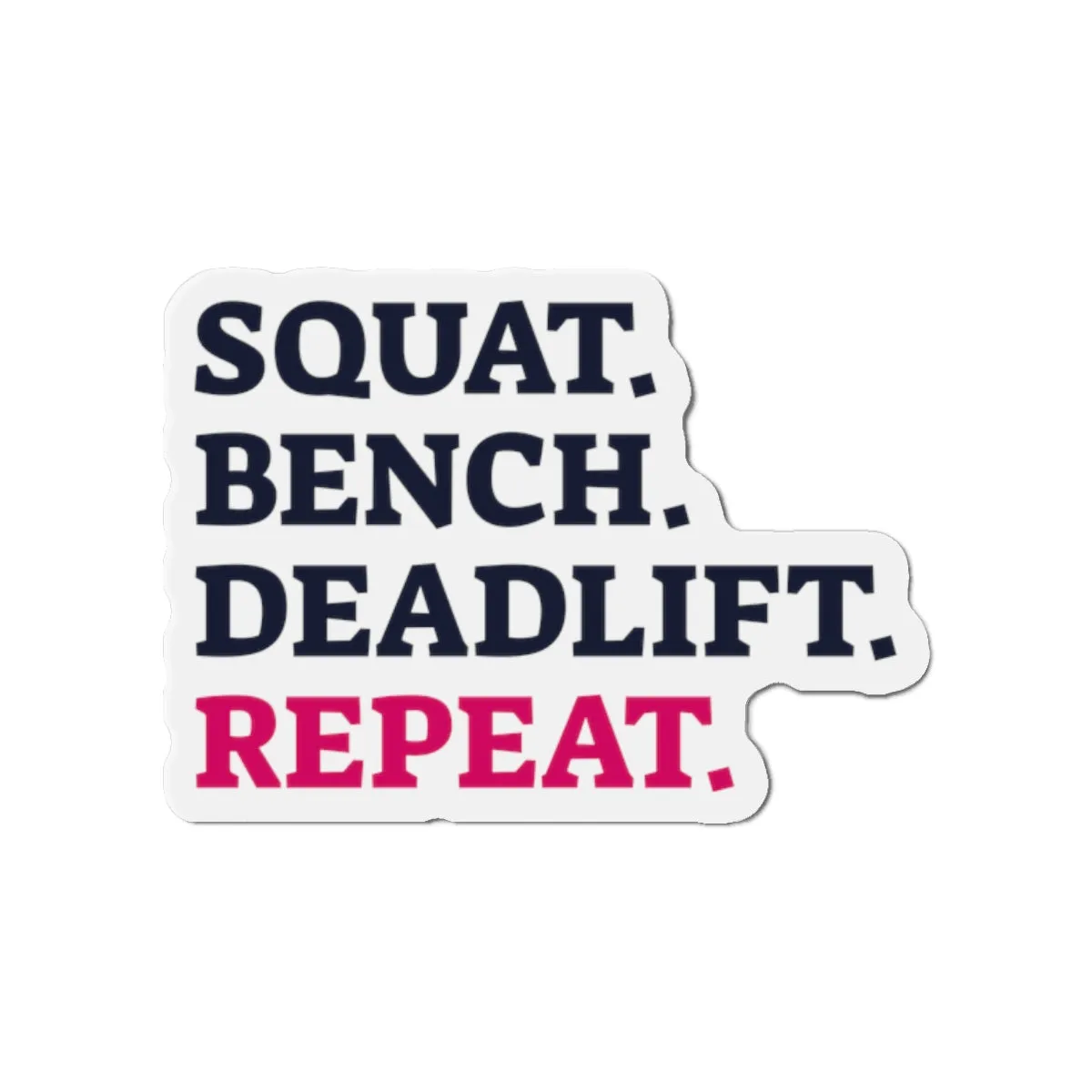 Die-Cut Magnets - SBD Repeat - Pink