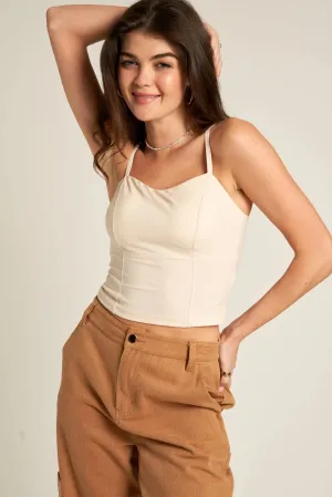 En Creme Miranda Strappy Top  Sleek, Supportive & Effortlessly Chic