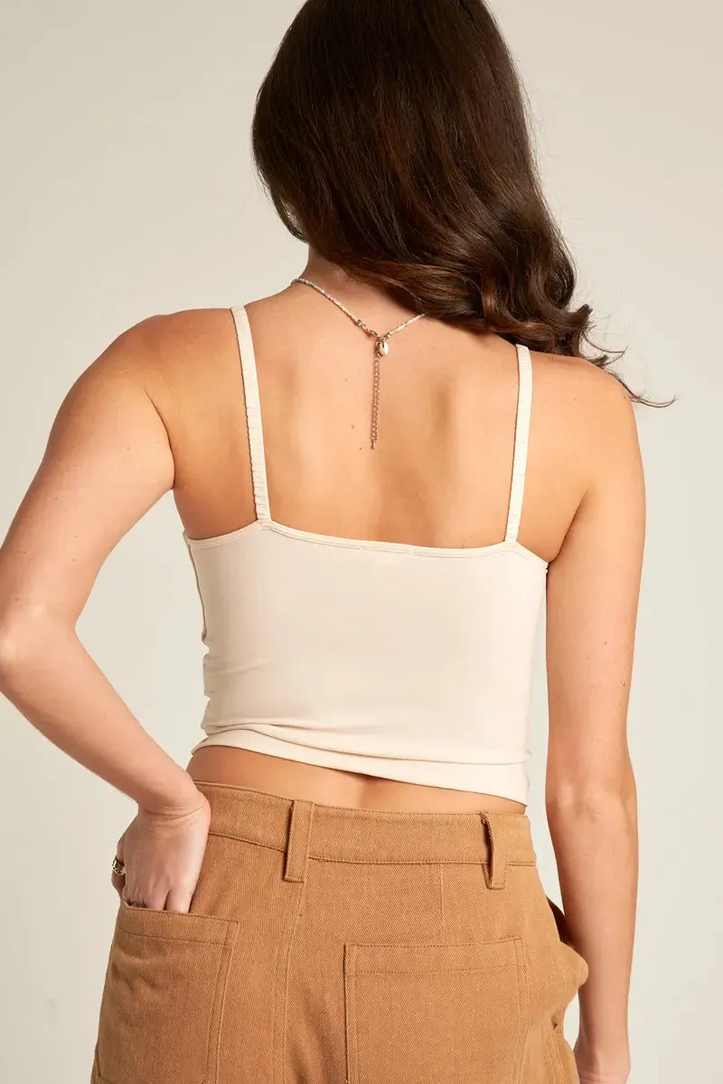 En Creme Miranda Strappy Top  Sleek, Supportive & Effortlessly Chic