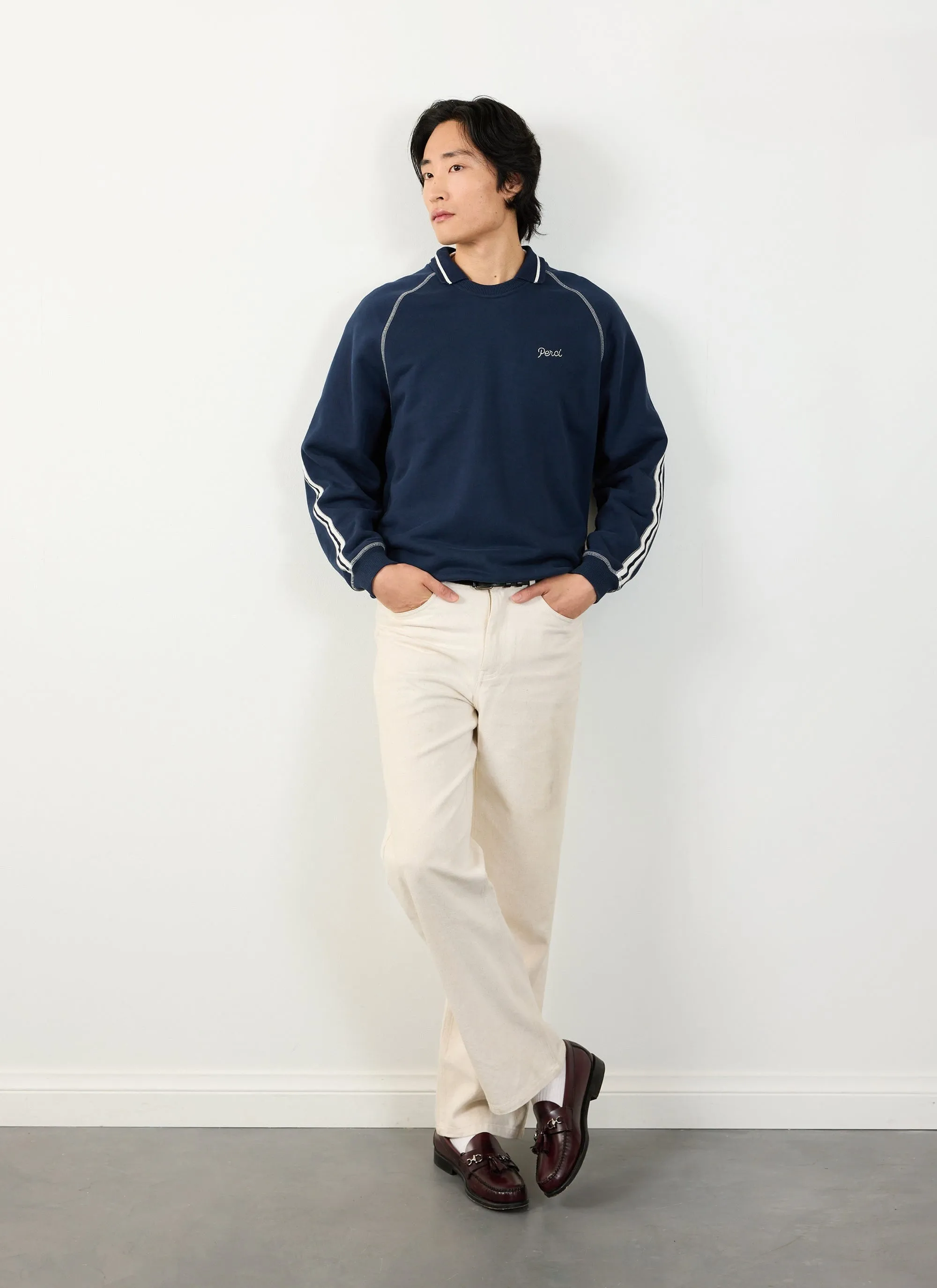 Export Sweatshirt | Cotton | Navy