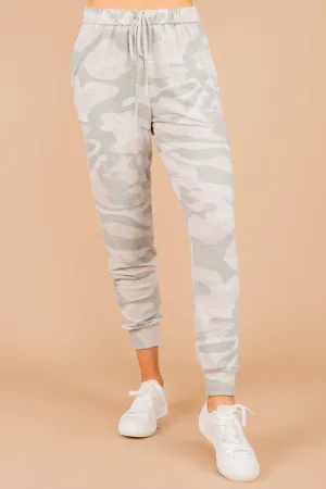 Feeling Your Best Gray Camo Joggers