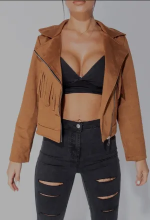 FRINGE BIKER JACKET